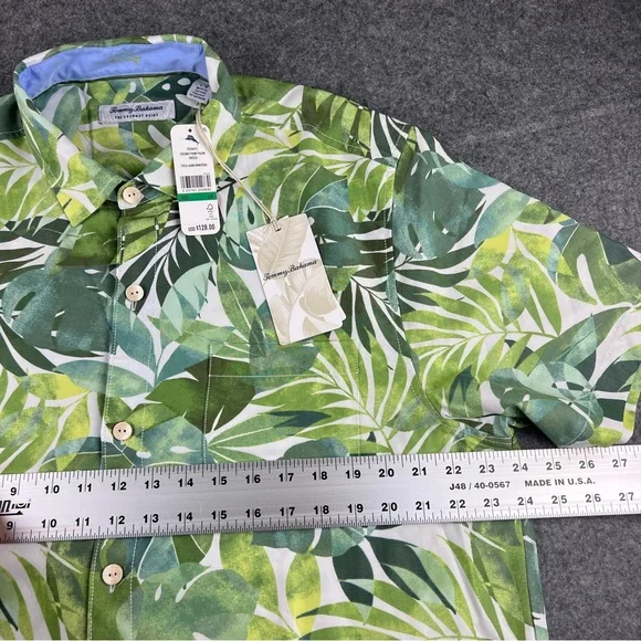 Tommy Bahama NWT $128 Coconut Point Palma Fresca Large Dark Monstera - Picture 16 of 16
